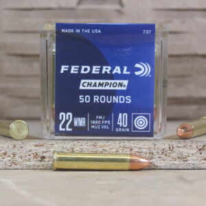 50 Round Box - 22 Cal Win Magnum 40 Grain FMJ Federal Game Shok Ammo - 737