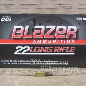 500 Round Brick - 22 LR CCI Blazer 40 Grain Lead Solid High Velocity Ammo - 0021