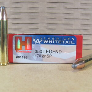 20 Round Box - 350 Legend 170 Grain Hornady Soft Point American White Tail Ammo - 81196
