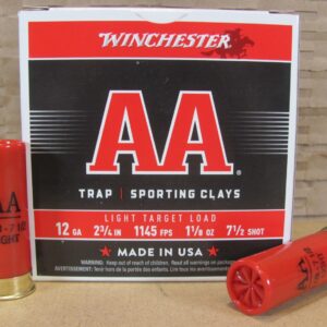 250 Round Case - 12 Gauge 2-3/4 Inch 1-1/8 Oz. 7-1/2 Shot Winchester Light Target Load Ammo - AA127