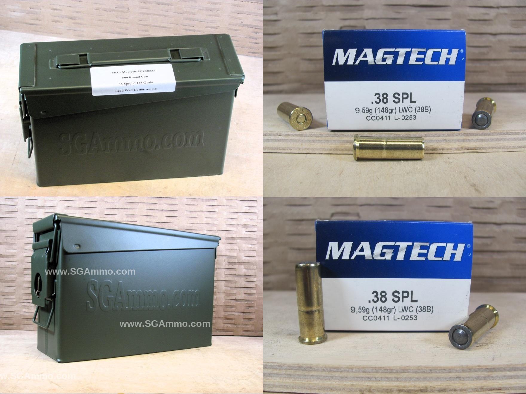 38 Special 148 Grain LWC Magtech Ammo - 38B