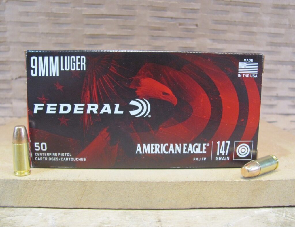 1000 Round Case - 9mm Luger Federal American Eagle 147 Grain Subsonic Flat-Point FMJ Ammo - AE9FP - Bulk Ammo For Sale | Cheap Ammunition | SG Ammo
