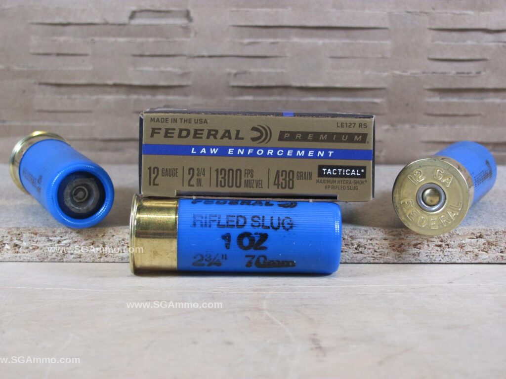 5 Round Box - 12 Gauge 2.75 inch Federal Hydra Shok Slug Ammo - LE127RS - Premium Ammo For Sale | In Stock | SG Ammo