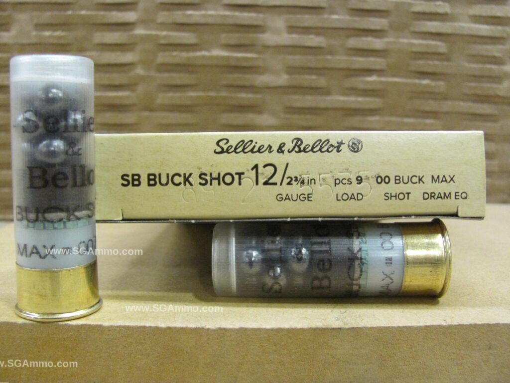 10 Round Box - 12 Gauge 2.75 Inch 9 Pellet OO BuckShot Sellier Bellot Ammo - SB12BSJ - Premium Ammo For Sale | In Stock | SG Ammo