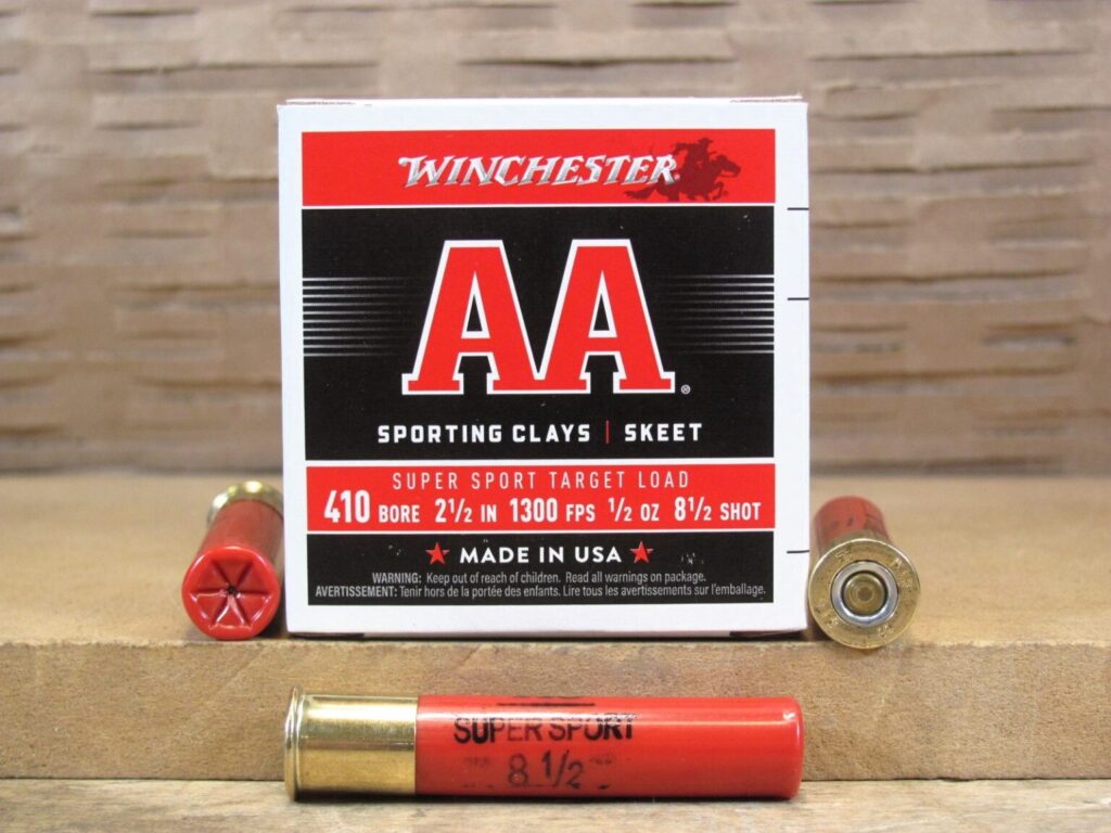 250 Round Case - 410 Gauge 2.5 Inch 1/2 OZ 8.5 Shot 1300 FPS Winchester Target Load Ammo - AASC4185 - Bulk Ammo For Sale | Cheap Ammunition | SG Ammo