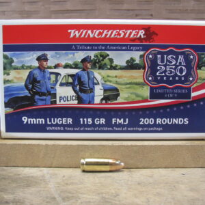 200 Round Range Pack - 9mm Luger 115 Grain FMJ Target Range Bulk Ammo by Winchester - USA9W