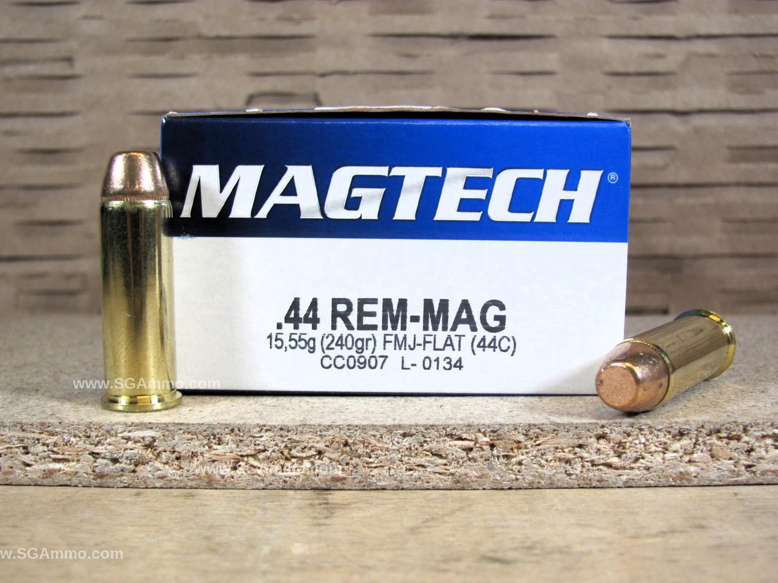 44 Magnum 240 Grain FMC Magtech Ammo - 44C