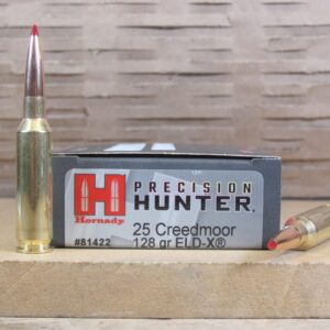 20 Round Box - 25 Creedmoor 128 Grain ELD-X Hornady Precision Hunter - 81422