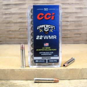 50 Round Box - 22 WMR 40 Grain JHP CCI Uppercut Defense Ammo Optimized For Handguns - 22WMRUP