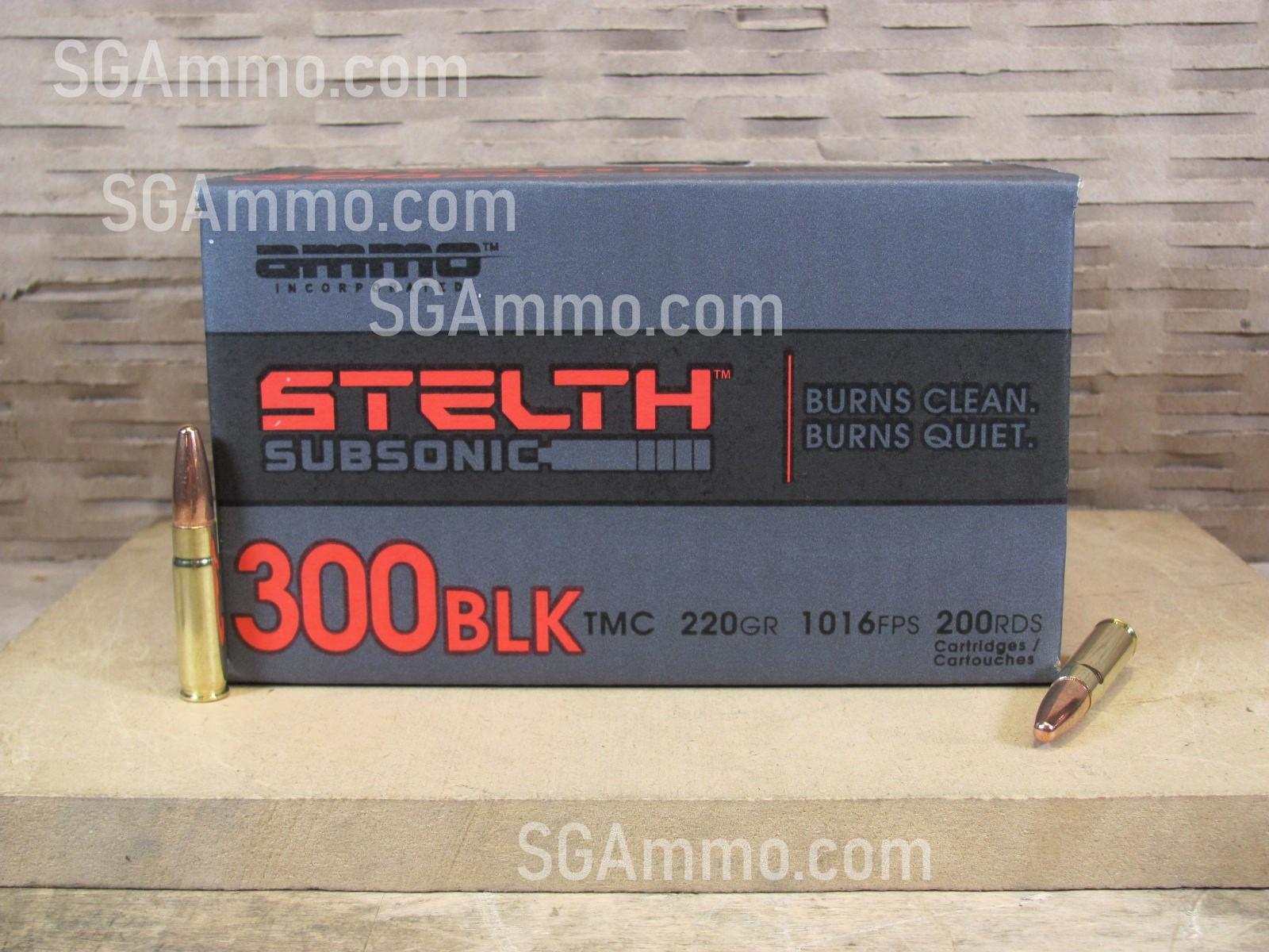 1200 Round Case - 300 Blackout 220 Grain TMC STELTH- Ammo Inc Closeout