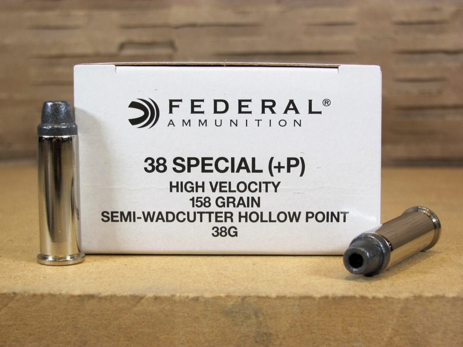 38 Special 158 Grain Hollow Point Federal Semi-WadCutter Ammo – 38G