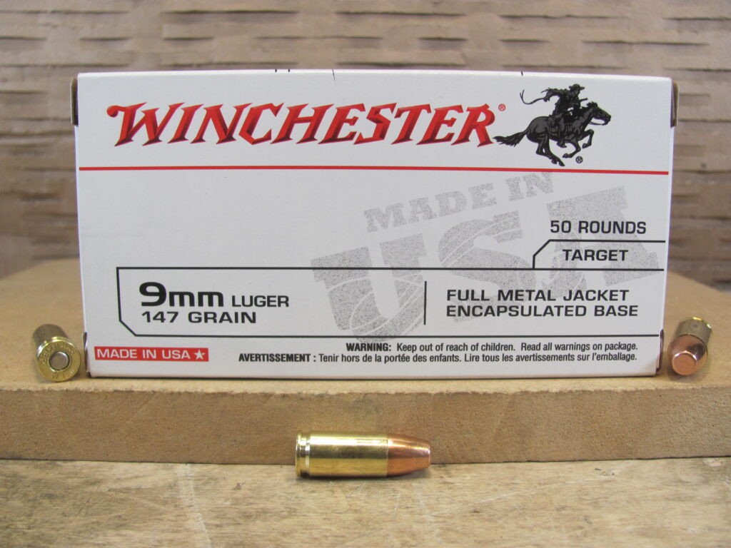 500 Round Case – 9mm Luger 147 Grain FMJ Encapsulated Base