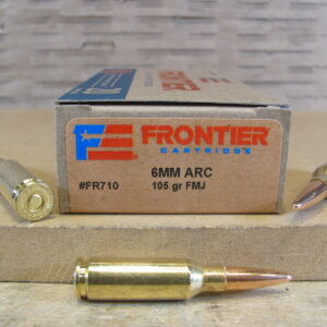 20 Round Box - 6mm ARC 105 Grain Full Metal Jacket Hornady Frontier Ammo - FR710