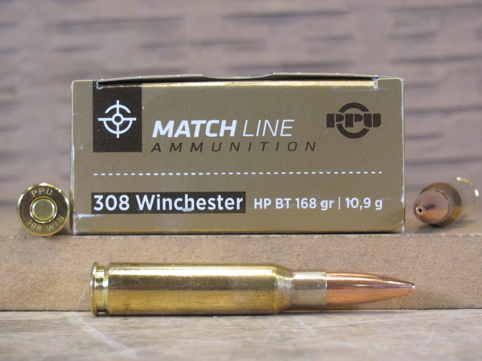 OLD STOCK - 500 Round Case - 308 Win Match 168 Grain Hollow Point BT Prvi Partizan Ammo - 2019 MFG - READ DESCRIPTION