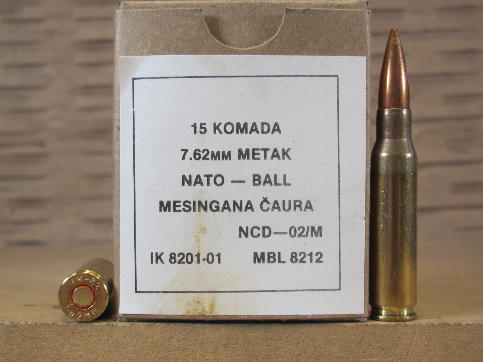 OLD STOCK - 510 Round Case - 7.62x51 Yugo 147 Grain Nato Ball Igman Ammo - 1982 MFG - READ DESCRIPTION - MAY BE CORROSIVE PRIMER
