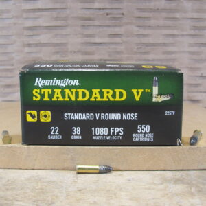 550 Round Brick - 22LR 38 Grain 1080 FPS Standard V Round Nose Remington Ammo - 22STV