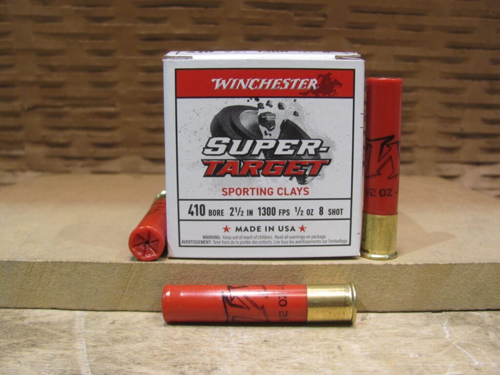 250 Round Case - 410 Gauge 2.5 Inch 1300 FPS 1/2 Ounce Number 8 Shot Winchester Super Target Ammo - TRGTS418 - Bulk Ammo For Sale | Cheap Ammunition | SG Ammo