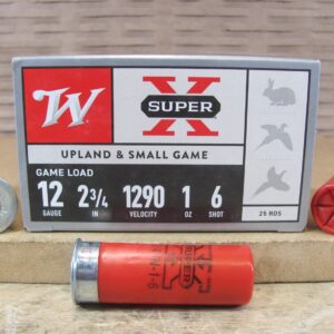 25 Round Box - 12 Gauge 2.75 Inch 1 Ounce Number 6 Shot Winchester Super X Game Load Ammo - XU126