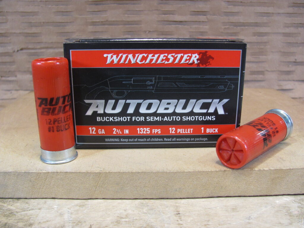 5 Round Box - 12 Gauge 2-3/4 Inch 12 Pellet 1325 FPS Number 1 Buckshot Winchester Autobuck Ammo - USAB121 - Premium Ammo For Sale | In Stock | SG Ammo