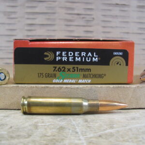 500 Round Case - 7.62x51 Federal Gold Medal Match 175 Grain BTHP Sierra Matchking Ammo - GM762M2