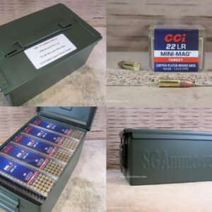 1500 Round Flat Can - 22 LR CCI Mini-Mag 40 Grain Solid Copper Plated Ammo - 0030 - Packed in Metal Canister