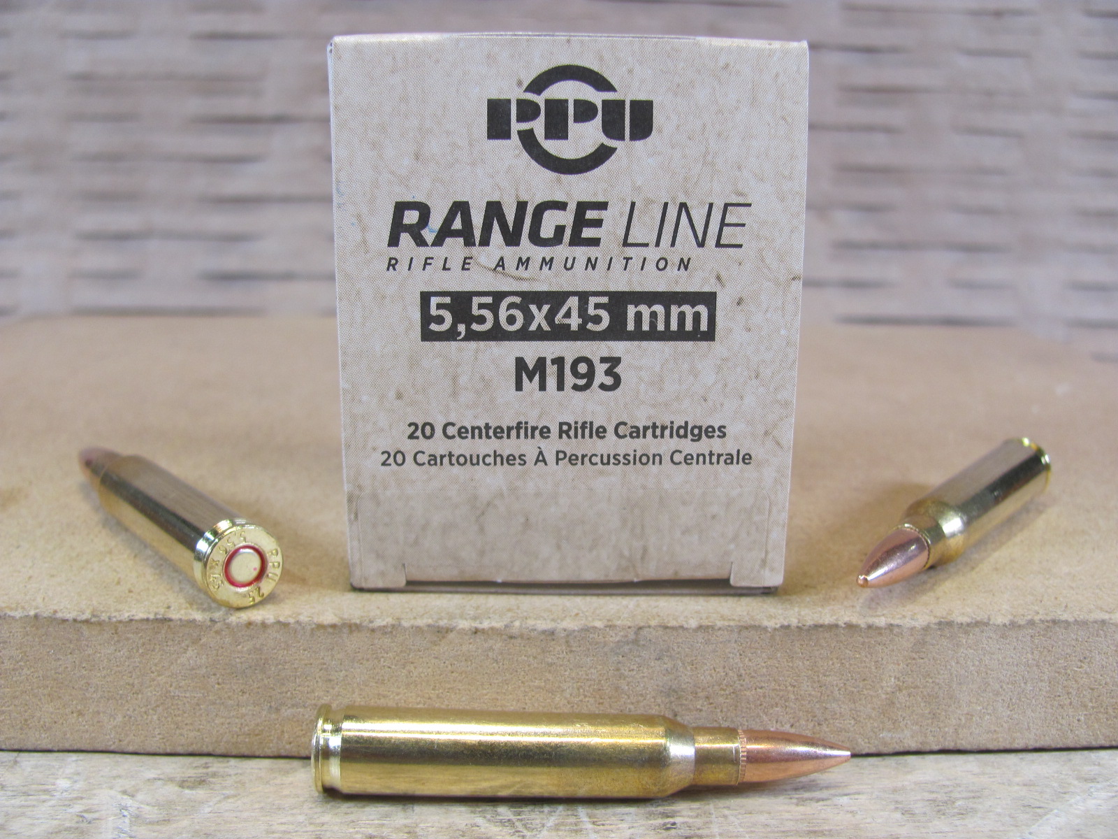 1000 Round Case - 5.56mm 55 Grain FMJ Prvi Partizan M193 Range Line Ammo - PPR556